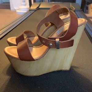 Steve Madden Cognac Wedges